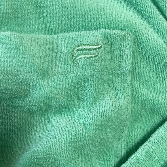 Fabletics terry sleep set 🌺🌴 tropical water green color Size Large NWT - Picture 4 of 6